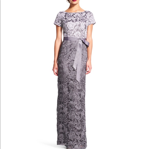 gunmetal grey mother of the bride dresses Women's A-Line Half-Sleeves Mother of the Bride Dresses for Wedding Formal Evening Party Elegant Lace Applique Formal Guest Dresses, Charcoal Gray